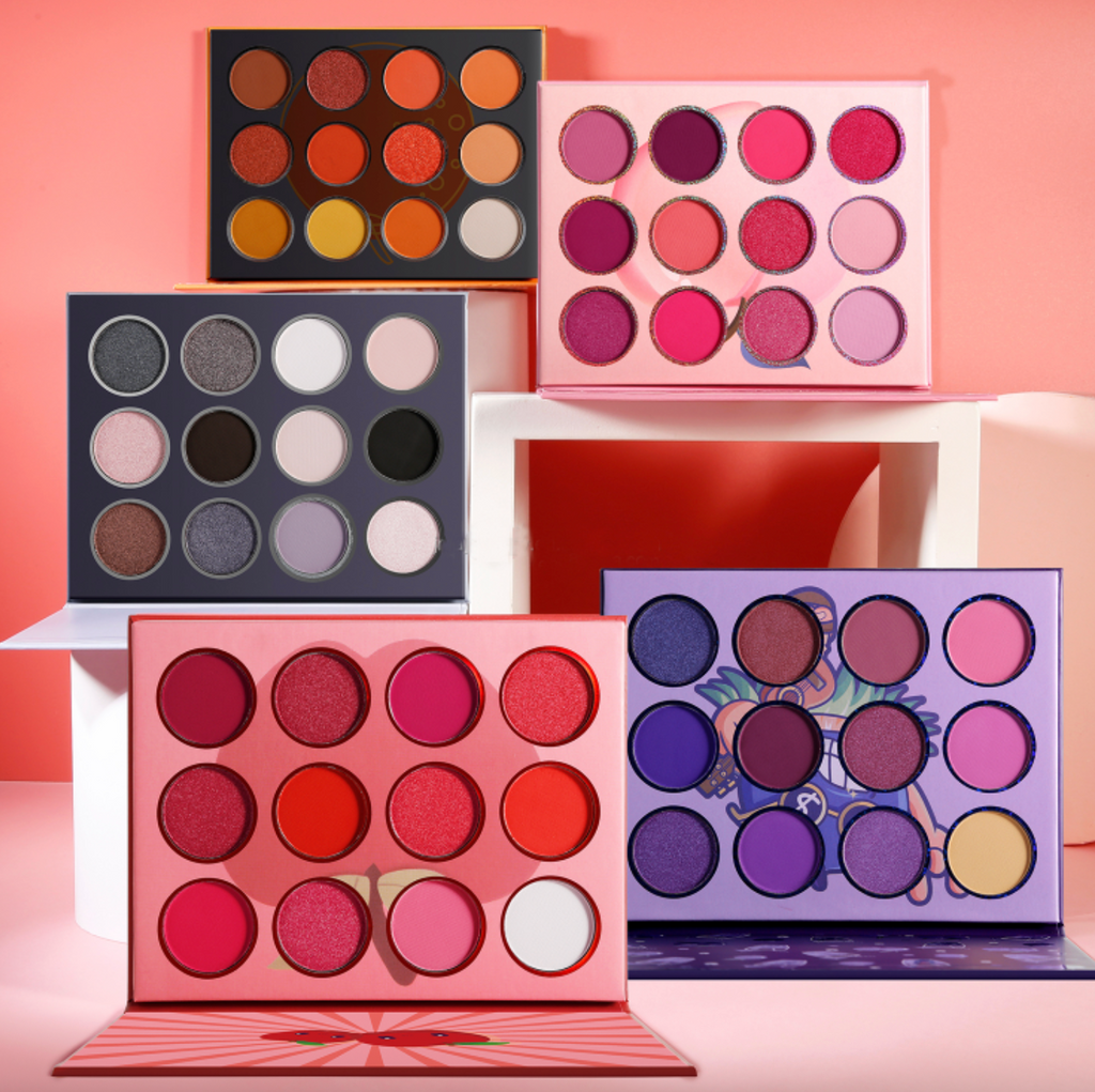 12-Color Luxury Eyeshadow Palette – Private Label Pressed Powder Makeup for Wholesale & Resale