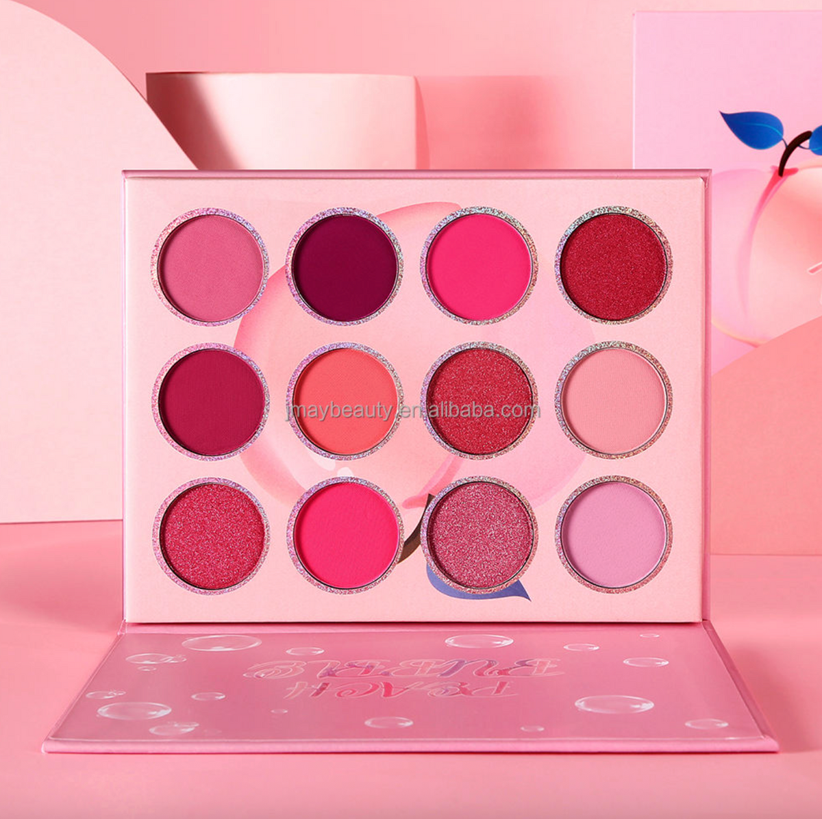 12-Color Luxury Eyeshadow Palette – Private Label Pressed Powder Makeup for Wholesale & Resale