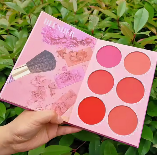 43-Color Makeup Palette with Mirror – Matte & Shimmer Face and Eye Makeup Book-Style Kit