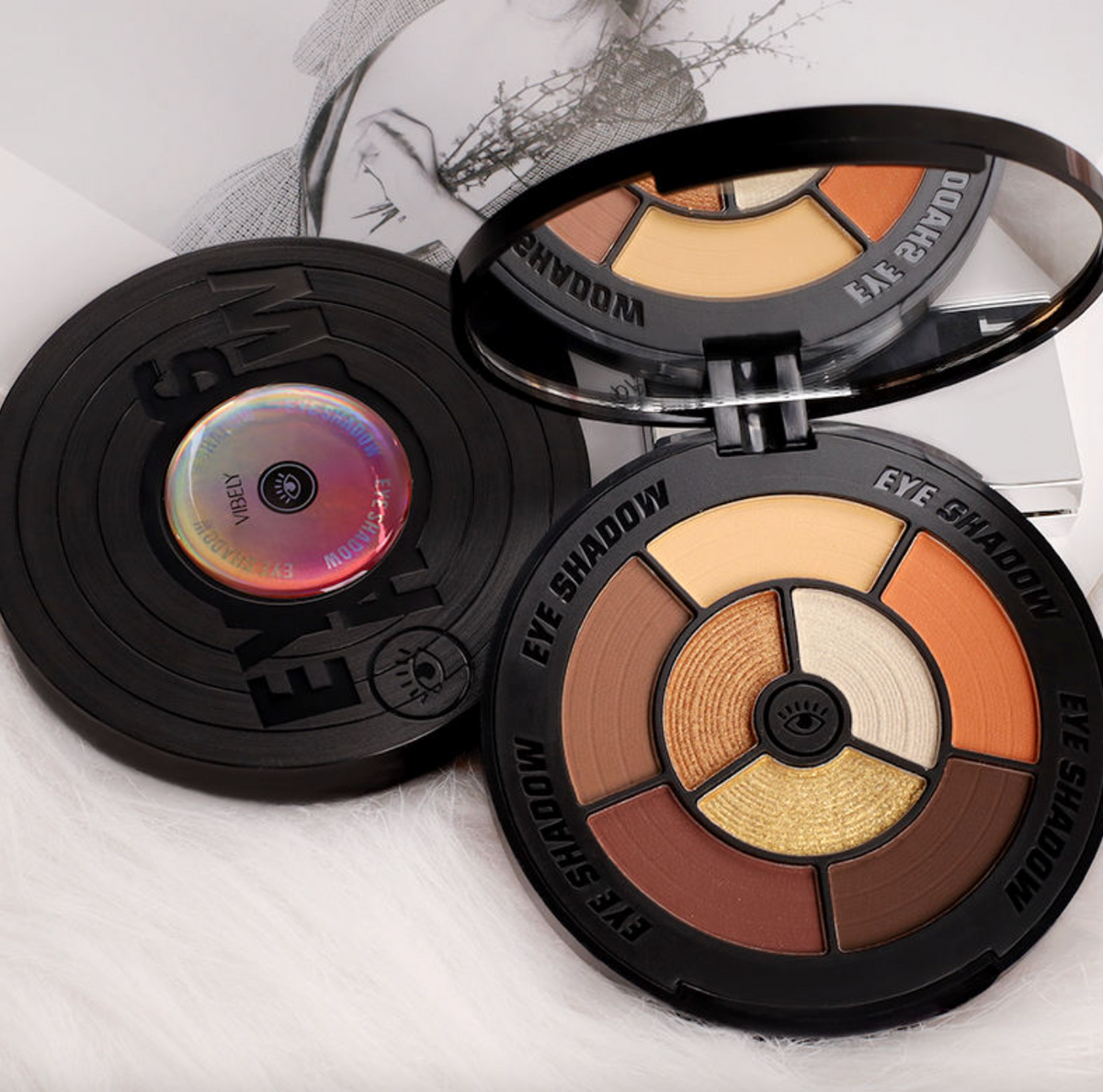8-Color Nude Glitter Eyeshadow Palette – High-Pigment Fashion Makeup Set for Women