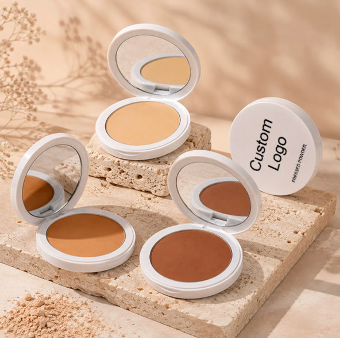 Custom Private Label Bronzer & Contour Palette – High-Pigment Long-Lasting Pressed Powder Makeup