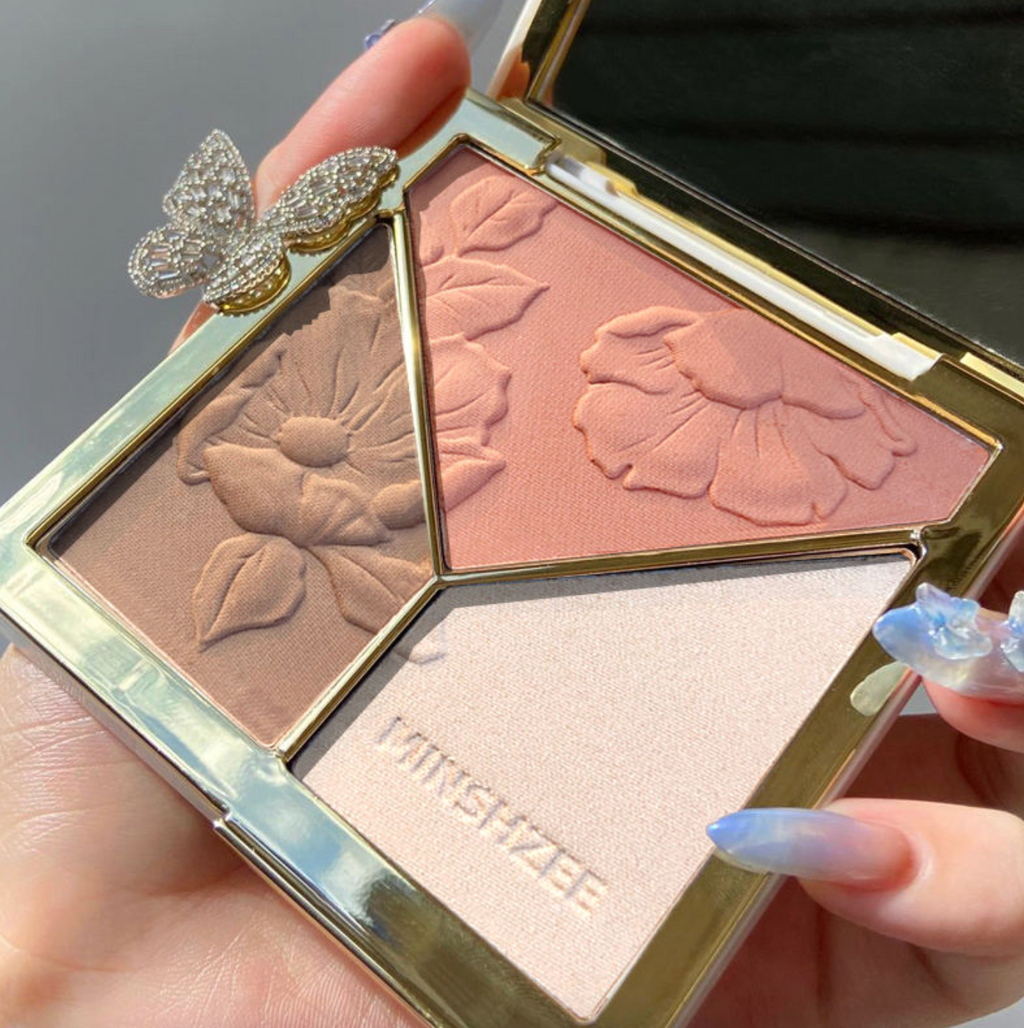 3-in-1 Highlight Contour Palette – Matte & Shimmer Powder Cream Concealer Corrector OEM Makeup