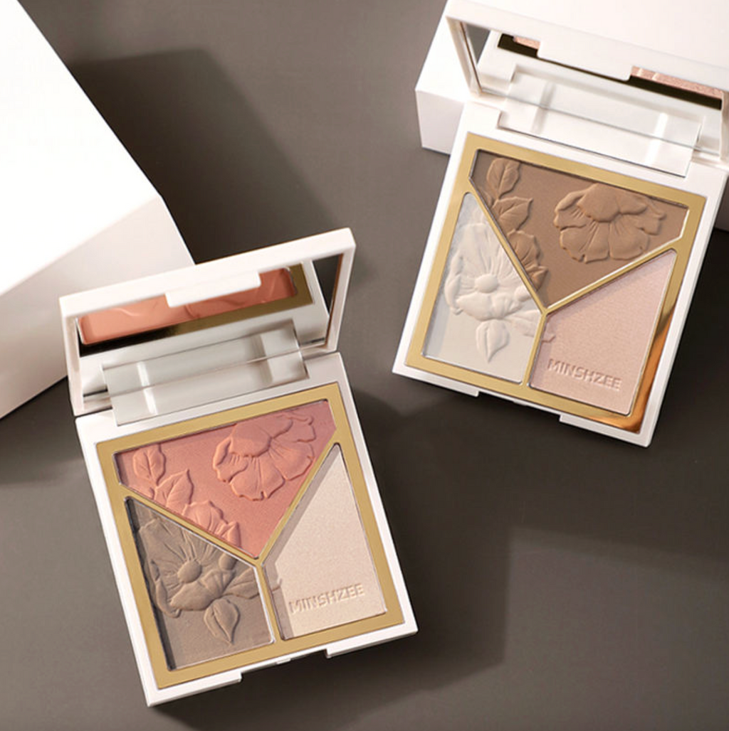 3-in-1 Highlight Contour Palette – Matte & Shimmer Powder Cream Concealer Corrector OEM Makeup