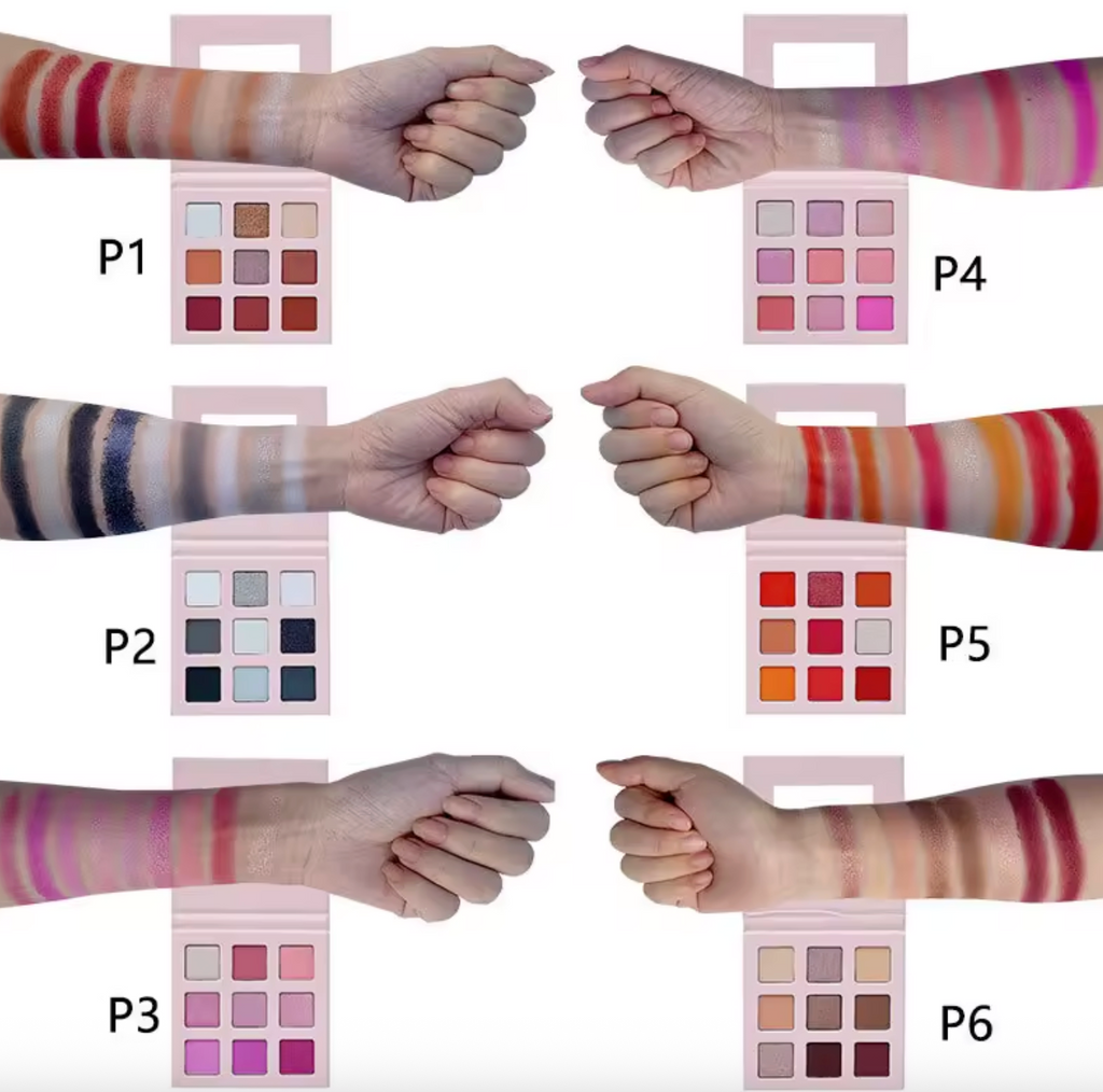 Nude Glitter Eyeshadow Palette – Highly Pigmented Waterproof Private Label Makeup for Wholesale