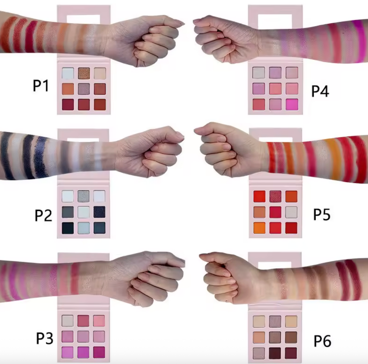 Nude Glitter Eyeshadow Palette – Highly Pigmented Waterproof Private Label Makeup for Wholesale