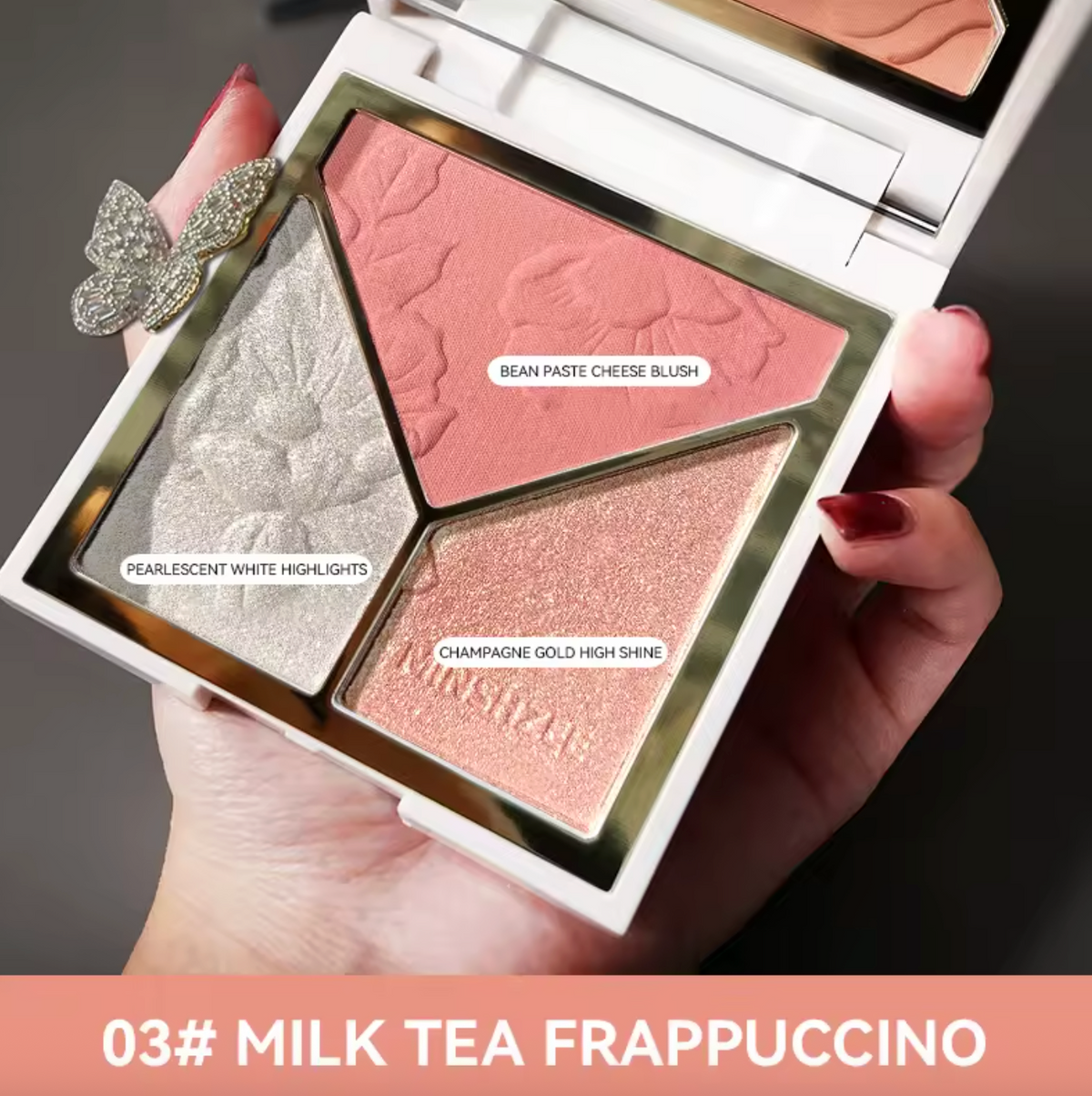 3-in-1 Highlight Contour Palette – Matte & Shimmer Powder Cream Concealer Corrector OEM Makeup