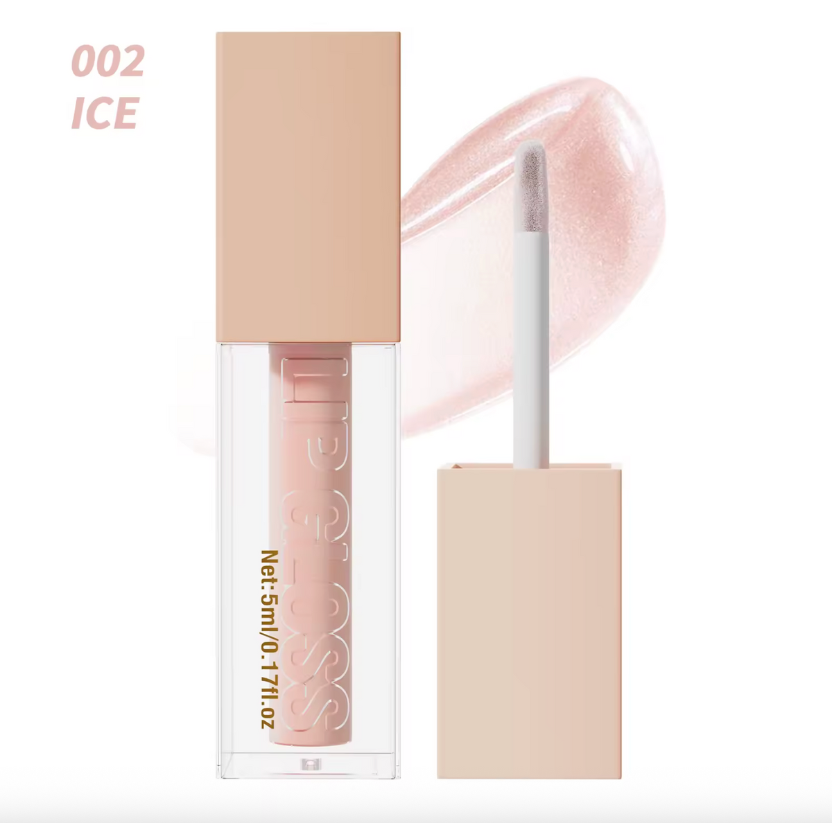5ml Waterproof Lip Gloss – High-Shine Mineral Liquid Lip Oil with Long-Lasting Lip Stain & Custom Logo