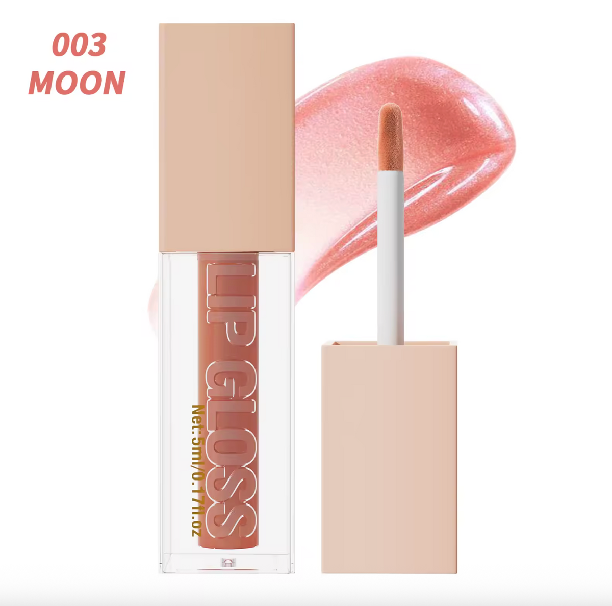 5ml Waterproof Lip Gloss – High-Shine Mineral Liquid Lip Oil with Long-Lasting Lip Stain & Custom Logo
